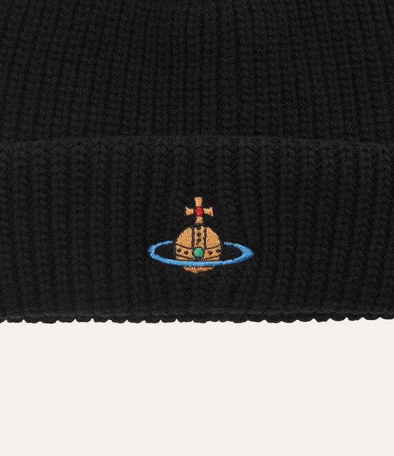 Vivienne Westwood Sporty Beanie in BLACK